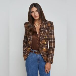 L’AGENCE Kenzie Tweed Blazer